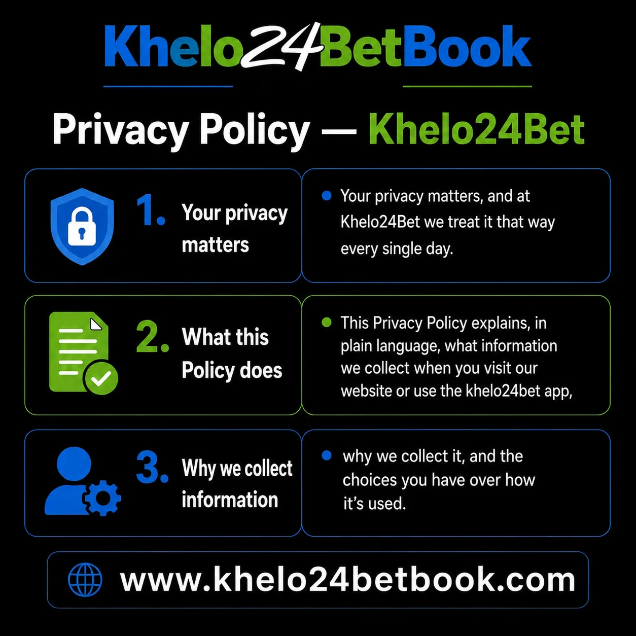 Khelo24Bet privacy policy